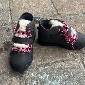 NWT Carters Grey Toddler Little Girls size 10 Martina Booties